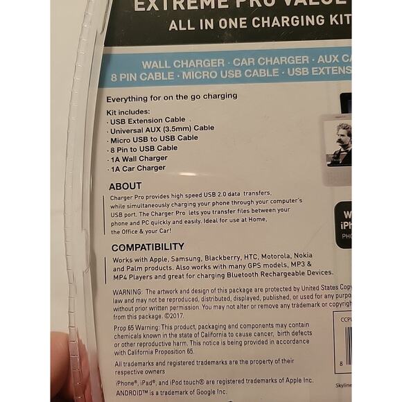 iPhone iPad Android USB ITek Charger Pro All In One Charging Kit Home/Car - Picture 6 of 6